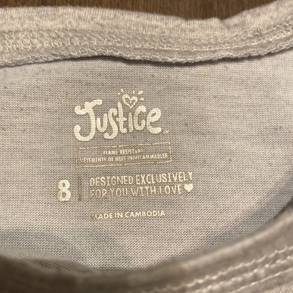 4/$20 Justice Girls Long Sleeve, gray size 8, I know I’m extra, green, avocado‌ - Picture 3 of 4